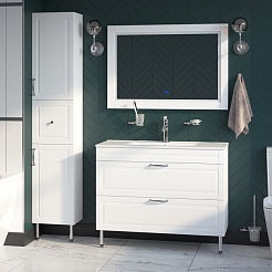 Iddis Зеркало Oxford 100 белое – фотография-3